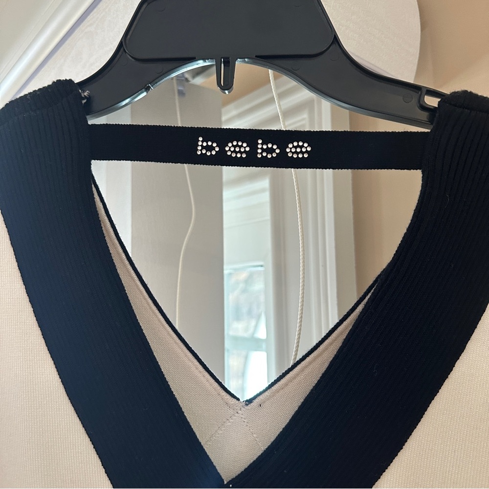 Bebe Black and White Dress